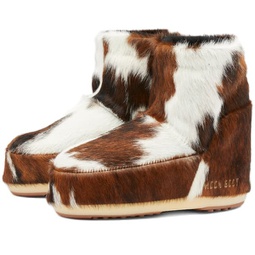 Moon Boot Icon Low Pony Boots Cow Print
