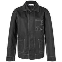 JW Anderson Contrast Seam Workwear Jacket Black