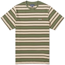 Barbour Crundale Stripe T-Shirt Burnt Olive