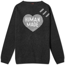 Human Made Heart Knit Sweater Black