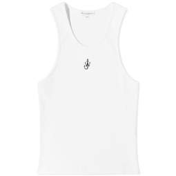 JW Anderson Anchor Embroidery Tank Vest White