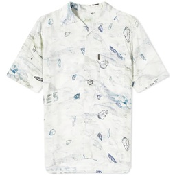 Aries Flints Hawaiian Shirt White