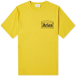 Aries Temple T-Shirt Chartreuse