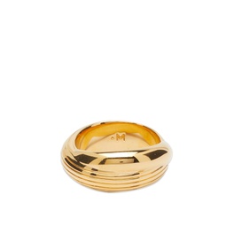 Missoma x Lucy Williams Ridged Cross Over Ring Gold
