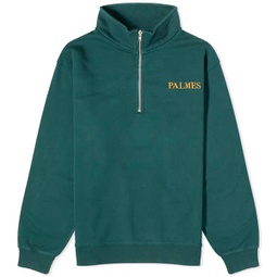 Palmes Stumble Zip Sweatshirt Dark Green