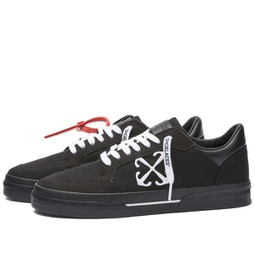 Off-White New Low Vulcanized Canvas Sneakers Black