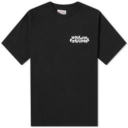 Uniform Experiment Insane Monochrome Wide T-Shirt Black Teddy