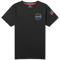 Alpha Industries Space Shuttle T-Shirt Black & Neon Purple