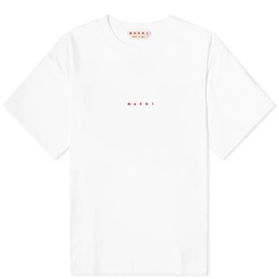 Marni Small Logo T-Shirt Lily White