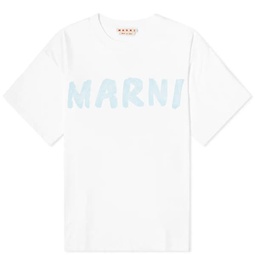Marni Large Logo T-Shirt Lily White
