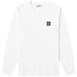 Stone Island Long Sleeve Patch T-Shirt White