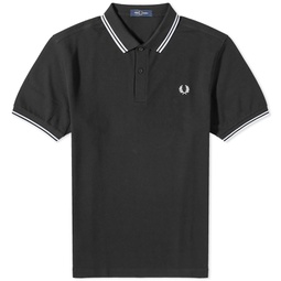 Fred Perry Twin Tipped Polo Black & White