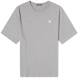 Acne Studios Exford Face T-Shirt Light Grey Melange