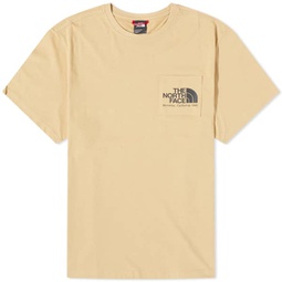 The North Face Berkeley California Pocket T-Shirt Khaki Stone & Tnf Black
