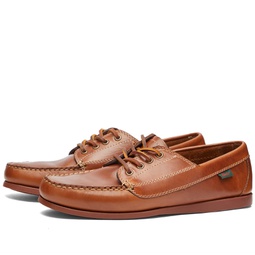Bass Weejuns Camp Moc Jackman Pull Up Mid Brown Leather