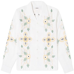 BODE Embroidered Buttercup Shirt White