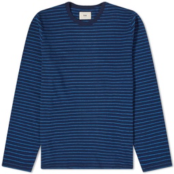 Folk Long Sleeve Striped T-Shirt Navy / Blue