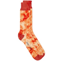 YMC Tie Dye Socks Red