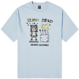 Brain Dead Infinite Gestures T-Shirt Slate