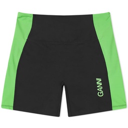 GANNI Active Ultra High Waist Shorts Black