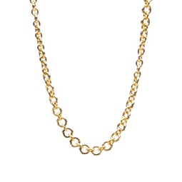 Missoma Round Link Enamel Necklace Gold