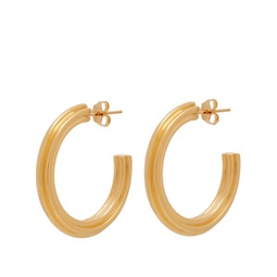 Missoma Ridge Large Hoop Earrings Gold