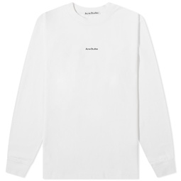Acne Studios Erwin Long Sleeve Stamp T-Shirt Optic White