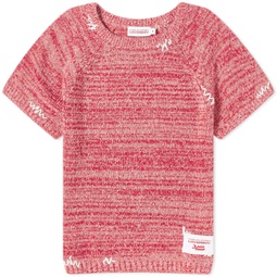 Charles Jeffrey Label Knitted Baby T-Shirt Red Marl