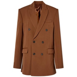 WARDROBE.NYC Double Breasted Blazer Brown