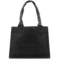 GANNI Large Easy Shopper Black