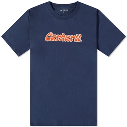 Carhartt WIP Liquid Script T-Shirt Blue
