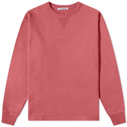 Acne Studios Fin Stamp Crew Sweat Old Pink