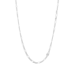 NUMBERING Figaro Chain Necklace Silver