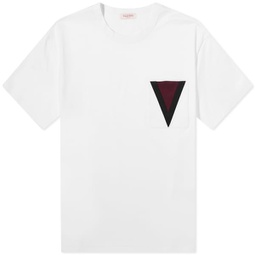 Valentino Large V Logo Tee White