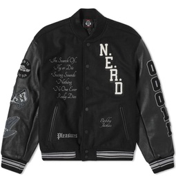 Pleasures x N.E.R.D Varsity Jacket Black