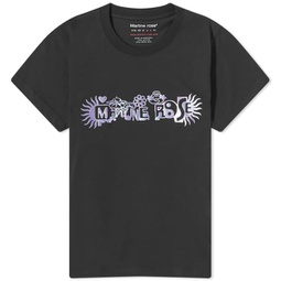Martine Rose Logo Shrunken T-Shirt Black & Megatrip