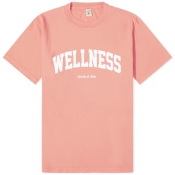 Sporty & Rich Wellness Ivy T-Shirt Salmon & White