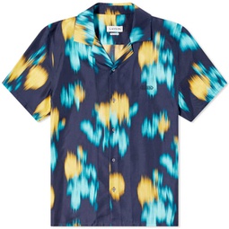 Lanvin Short Sleeve Blur Vacation Shirt Thunder