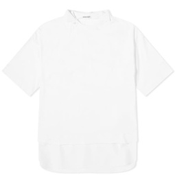 Undercover Oversized Mixed Fabric T-Shirt White