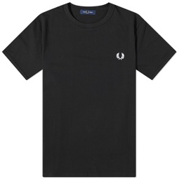 Fred Perry Ringer T-Shirt Black