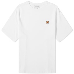 Maison Kitsune Fox Head Patch Regular T-Shirt White