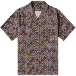 Acne Studios Sowl Printed Face Vacation Shirt Cacao Brown Multi