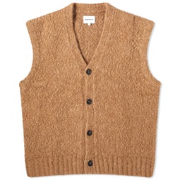 Norse Projects August Flame Alpaca Cardigan Vest Camel