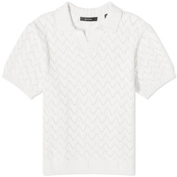 Daily Paper Yinka Relaxed Short Sleeve Polo White