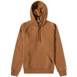 Carhartt WIP Hooded Chase Sweat Hamilton Brown & Gold