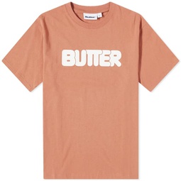 Butter Goods Rounded Logo T-Shirt Washed Wood