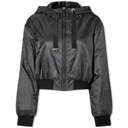 Max Mara Cool Cropped Hood Jacket Black