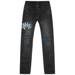 AMIRI MX1 CNY Dragon Jeans Faded Black