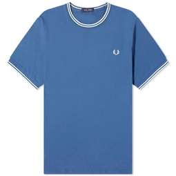 Fred Perry Twin Tipped T-Shirt Midnight Blue & Ecru