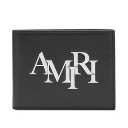 AMIRI Staggered Logo Bifold Wallet Black